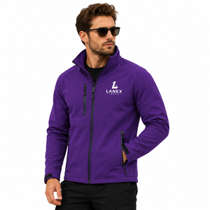 Custom Men's Softshell Jacket Waterproof Windproof Outdoor <b>Work</b> Jacket <b>Fleece</b> Lined OEM ODM Private Label Manufacturer Supplier - Product Image 2