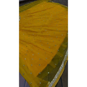 Lehenga Choli para Fiestas con Lentejuelas y Espejo, Elegante Traje de Fiesta - Product Image 4