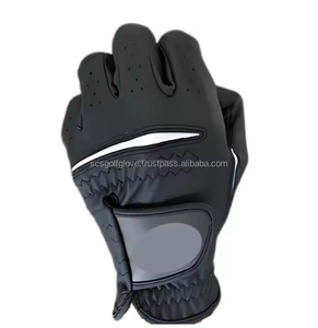 Guantes de golf de piel de oveja Cabretta de mano derecha de alta calidad logotipo personalizado empuñaduras de cuero genuino transpirables EOM aceptado para deportes - Product Image 1