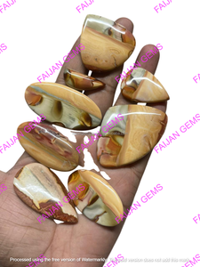 Pierre précieuse naturelle de jaspe impérial FAIJAN GEMS de haute qualité, taillée en cabochon du Rajasthan, pour bijoux faits à la main, vente en gros - Product Image 3