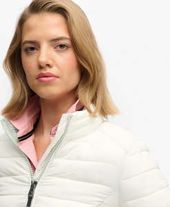 Chaqueta de invierno acolchada premium para mujer, ropa informal personalizada para exteriores, a prueba de viento, con cierre de cremallera y bolsillos laterales, abrigo para mujer - Product Image 4