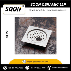 SOON SL-32 ท่อระบายน้ำสแตนเลสทรงสี่เหลี่ยมขนาด 5.5 นิ้ว ป้องกันการกัดกร่อน สำหรับห้องน้ำ ห้องอาบน้ำ ดีไซน์ทันสมัย พื้นผิวขัดเงา - Product Image 6