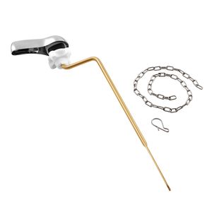 Kit Universale di Ricambio per Maniglia WC in Acciaio Inossidabile, Montaggio Laterale con Catena e Leva per Cassetta, Accessorio per Toilette - Product Image 4