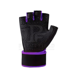 Leather Half Finger Gym <b>Gloves</b> for <b>Weight</b> Lifting Touchscreen Compatible & Lightweight-Unisex High Quality - Product Image 5