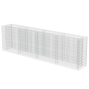 Gabion ยกเตียง141.7 "x 19.7" x 39.4 "กระถางดอกไม้เหล็กชุบสังกะสีและชาวสวน - Product Image 3