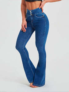 Best Price High Quality Plus Size Women's Vintage Eco-Friendly Breathable Streetwear Casual Sand Wash Midweight Denim <b>Cargo</b> - Product Image 1