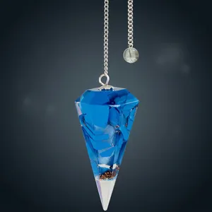 Dernière Nouveauté : Pendentif Orgone Turquoise Style Feng Shui, Figurine Mascotte en Agate Orgonite Écologique Faite à la Main pour la Décoration Intérieure - Product Image 3