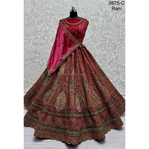 Nupcial Indio Desgaste Terciopelo Colecciones Para Novia Con Zarkhan Trabajo Por Fabzone - Product Image 4