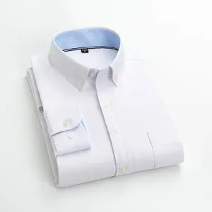 เสื้อเชิ้ตผู้ชายผ้าฝ้าย 100% แขนยาว ปกคอปก ตัดเย็บตามสั่ง สีตามสั่ง กันยับ ระบายอากาศ แห้งเร็ว พิมพ์ลายดิจิตอล - Product Image 4