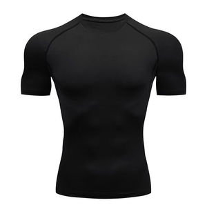 <b>Men</b> <b>Compression</b> <b>Shirt</b> Flexible Stretch Athletic Top Breathable Sports Tee for Fitness Training Daily Use - Product Image 5