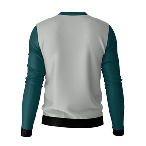 T-shirt promotionnel personnalisé pour hommes, col en V, manches longues, logo OEM, uni, de haute qualité, vente en gros, pas cher - Product Image 6