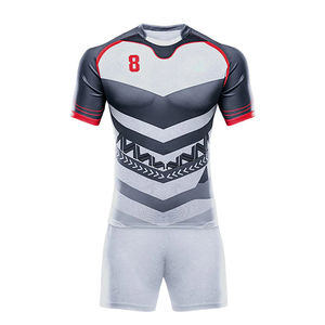 Camiseta de Rugby Personalizada con Estampado por Transferencia de Calor, 100% Poliéster Transpirable, Uniforme de Fútbol Americano para Hombre Adulto, Uniforme de Rugby para Deporte - Product Image 5