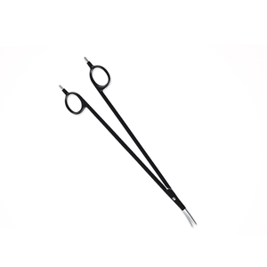 Tijeras Quirúrgicas Bipolares Manuales de Acero Inoxidable de 8 Pulgadas con Hoja Curva, Antiadherentes y Reutilizables para Coagulación - Product Image 1