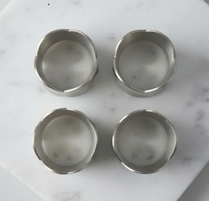 Metal Accessories Table Decoration Elegant Silver Metal <b>Napkin</b> Ring Wedding <b>Birthday</b> Party Metal <b>Napkin</b> Ring - Product Image 2