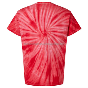 T-shirt surdimensionné personnalisé tie-dye avec impression tie-dye de haute qualité, col rond, motif uni pour homme, vêtements décontractés - Product Image 2