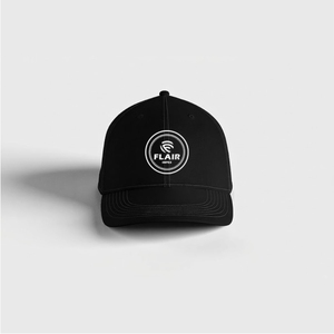 หมวกเบสบอลสีดำพรีเมียม – หมวกแบบ Snapback ปรับขนาดได้ พร้อมโลโก้ปักทรงกลม |   หมวกกีฬาและสตรีทแวร์แบบกำหนดเอง - Product Image 2