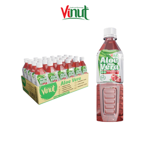 Puré de Aloe Vera de 500 ml - Sabor a Granada, Botella PET NFC, Fabricación de Marca Privada OEM/ODM, Venta al por Mayor - Product Image 2