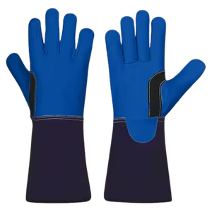 Guantes de soldadura TIG de cuero de cabra y vaca de alta resistencia con certificación CE para seguridad industrial - Product Image 1