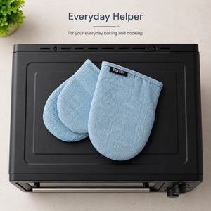 Manoplas de Horno Premium Mini 14x22 cm |   Guantes de Cocina de Algodón Resistentes al Calor, Protectores de Manos para Hornear, Cocinar, Barbacoa, Microondas y Platos Calientes - Product Image 3