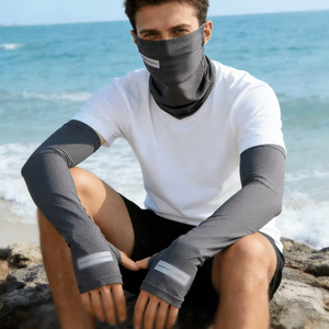 Conjunto 2 en 1 de Mascarillas Faciales y Mangas Protectoras para Ciclismo y Deportes de Verano con Protección UV para Hombre, Nuevo Estilo - Product Image 6