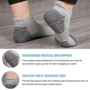 8 Pares de Calcetines Deportivos para Hombre, Calcetines de Running con Amortiguación, Calcetines Cortos para Hombre, Paquete de 8, Negros, Transpirables y que Absorben la Humedad - Product Image 6