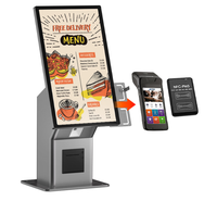 Kiosque à écran tactile de 21,5 pouces, borne de paiement automatique, imprimante de kiosque, borne de commande en libre-service pour KFC/Restaurant