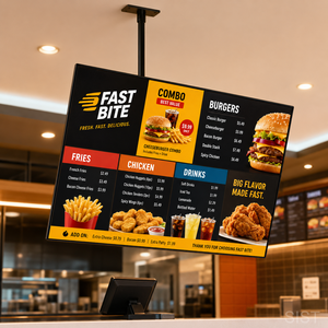 Caja de Luz LED Rectangular Decorativa para Colgar, Marco para Póster, Exhibición de Menús de Restaurante, Señalización Publicitaria Ultra Delgada Personalizable - Product Image 1