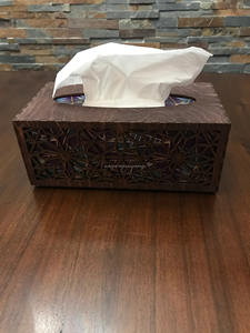 Caja de pañuelos de madera Escritorio Dibujar Fondo Caja de madera Creativa Multifuncional Hogar Oficina Restaurante Caja de pañuelos - Product Image 4