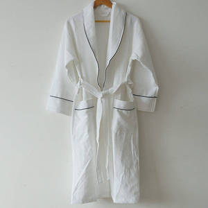 Peignoirs kimono en coton égyptien 100% tissé 600 GSM, motif gaufré, pour hôtel et usage domestique, adulte - Product Image 3