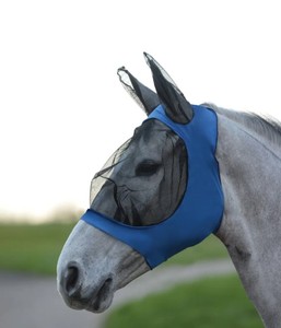 หน้ากากป้องกันแมลงวันสำหรับม้า HOPE HORSE ป้องกันรังสียูวี ระบายอากาศได้ดี ป้องกันใบหน้า จมูก และหู สวมใส่สบาย คุณภาพสูง สำหรับขี่ม้า - Product Image 3