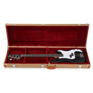 Custodia rigida quadrata di alta qualità per chitarra elettrica, violino, basso, batteria, pianoforte, tastiera, colore giallo, con schiuma interna. - Product Image 6