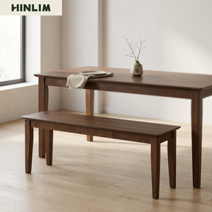 Chaise de salle à manger en bois finition noyer, design contemporain, durable, en stock, pour la maison et les hôtels - Product Image 2
