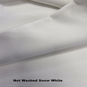Tissu rayonne 55% lin 45% slub 130 g/m² blanc neige tissé 58/60 pouces - Product Image 2