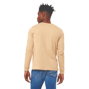 Camiseta de Manga Larga para Hombre de Alta Calidad, 100% Algodón, Tejido de Punto, Diseño Sólido Personalizado, Secado Rápido, Transpirable, Venta al Por Mayor - Product Image 4