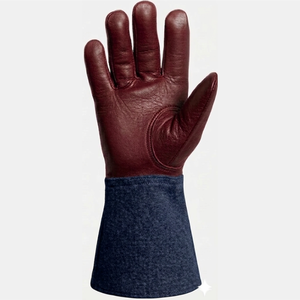 Factory Wholesale Heat-resistant Safe and Affordable Cowhide and Goatskin Welding Gloves - Product Image 3