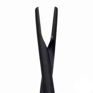 Porte-aiguilles micro-aiguilles droit 16 cm, manuel, léger, réutilisable, certifié CE, motif pont osseux, revêtement noir - Product Image 3