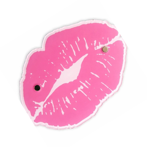 Palette à cils en acrylique en forme de lèvres, durable, avec logo personnalisé, instrument de beauté, rose, organisateur d'extensions de cils - Product Image 5