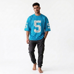 Quick Drying Premium Mesh Men <b>T</b> <b>Shirt</b> Screen Print Graphic Streetwear Oversized Sporty Fan <b>Shirt</b> Football Jersey Wholesale Price - Product Image 6