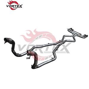 Sistema de Escape con Silenciador Catback Valvetronic de Acero Inoxidable Vortex para BMW F15 X5M X6M 4.4T con Válvula y Bajante - Product Image 5