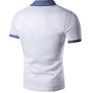 เสื้อยืดโปโลสำหรับผู้ชายผ้าฝ้าย100% สีพื้นสไตล์คลาสสิกเสื้อยืดลำลองสำหรับเด็กผู้ชายขนาดใหญ่พิเศษดีไซน์แบบกำหนดเอง - Product Image 2