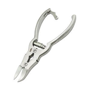 Juego de Cortaúñas de Acero Inoxidable de 15.5 cm para Uñas Gruesas e Incarnadas con 3 Piezas: Cortacutículas de Doble Cara y Empujador de Cutículas, Duradero - Product Image 1