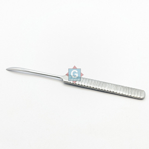 Elevador de periostio Williger plateado de 17 cm con agarre moleteado, instrumento quirúrgico dental manual Clase I - Product Image 3