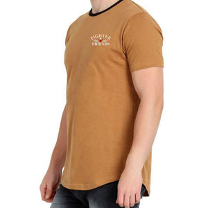 เสื้อยืดแบรนด์ส่วนตัวสำหรับผู้ชาย เนื้อผ้าฝ้าย 100% สวมใส่สบาย ทรงหลวม พิมพ์ลาย ระบายอากาศได้ดี ผลิตในประเทศปากีสถาน - Product Image 3