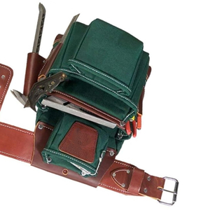 Nylon <b>Leather</b> Heavy Duty Drywall <b>Tool</b> Bag Belt Customizable OEM/ODM <b>Tool</b> <b>Pouch</b> for Carpenter Construction Framers Electrician - Product Image 2