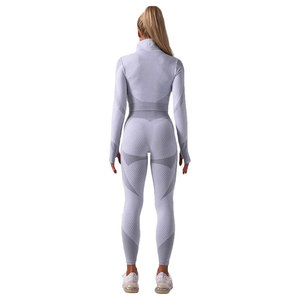 ชุดออกกำลังกายครบเซ็ตสำหรับผู้หญิง เสื้อผ้ากีฬา ชุดวิ่ง ชุดโยคะ และชุดยูนิฟอร์มกีฬาโรงเรียน - Product Image 3