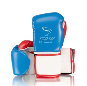 Ensemble de sparring professionnel Fly MMA en cuir de vachette véritable avec sangle réglable, comprenant des gants de boxe, un protège-tête et un protège-guêtres - Product Image 2