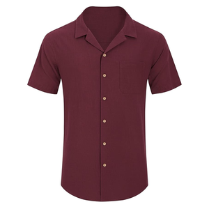Chemises de golf en toile personnalisées légères à prix de gros, respirantes, à séchage rapide, en polyester/coton, grandes tailles pour hommes - Product Image 1