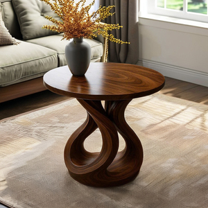 Mesa de Centro de Madera Maciza de Diseño Único y Moderno para Sala de Estar, Hecha a Mano en Vietnam, Luxali - Product Image 2