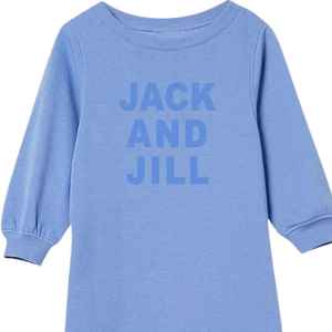 Robe pull décontractée bleue à manches longues pour femme Jack and Jill, coupe ample, longueur midi, mode hiver, vente en gros - Product Image 3