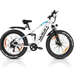 Bicicleta Eléctrica de Montaña S26-1 2026 Más Vendida - Negra/Blanca con 3 Años de Garantía y Envío Gratuito a Todo el Mundo - Product Image 1